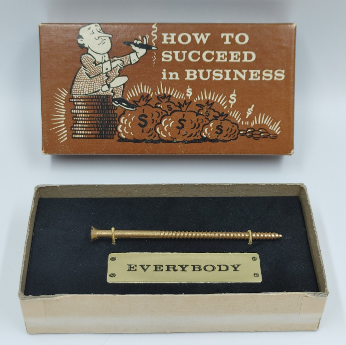 Vintage Gag Gift How To Succeed In Business Franco American Novelty Co 1968