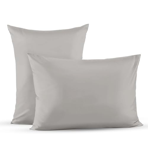 Pillow Cases Size - Soft and Breatheable Cotton Pillow Cases Standard Stone