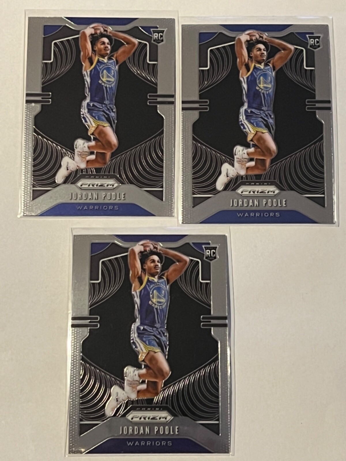 2019-20 Panini Prizm #272 JORDAN POOLE RC Rookie Card WARRIORS WIZARDS Lot