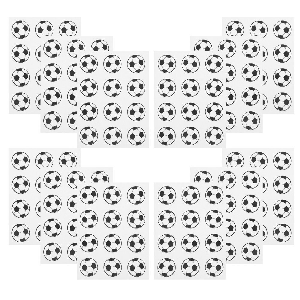  120 Pcs Multi-purpose Soccer Stickers Football Accessories Decorative Printing