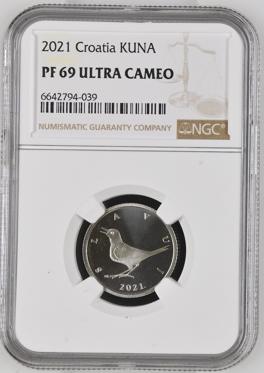 CROATIA coin 1 Kuna 2021 NGC PF 69 Ultra Cameo