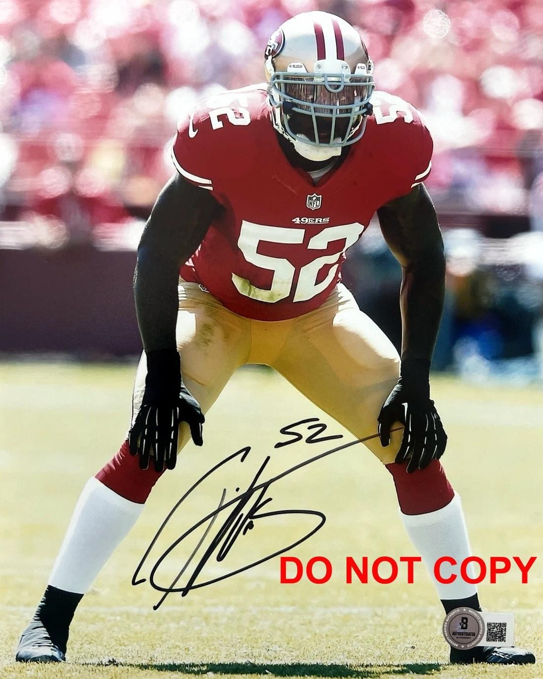 Patrick Willis SAN FRANCISCO 49ERS Signed Autographed REPRINT 8x10 Photo RP