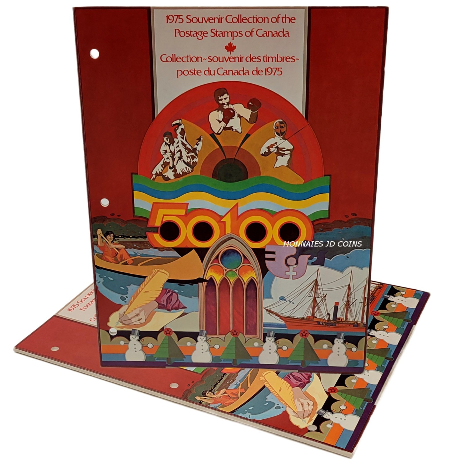 1975 Canada Stamp Collection SOUVENIR COLLECTION OF THE POSTAGE STAMPS OF CANADA