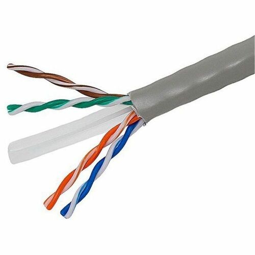 4xem-New-4XCAT5E1000GR _ 1000FT ROLL OF CAT5E NETWORK CABLE 24AWG UTP 