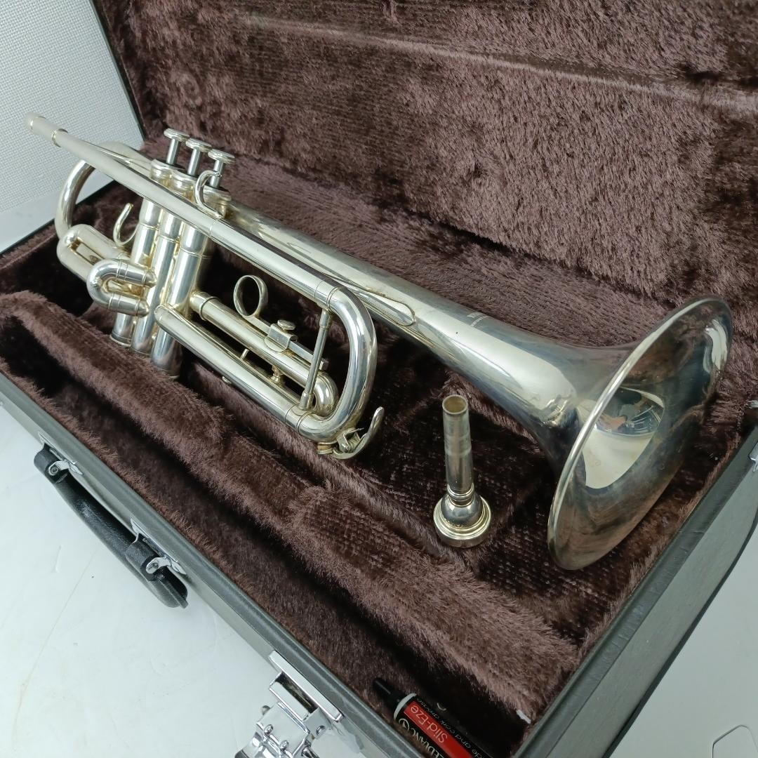 YAMAHA YTR-2335 Trumpet YTR2335 Silver Cleaned Operation confirmed Mouthpiece