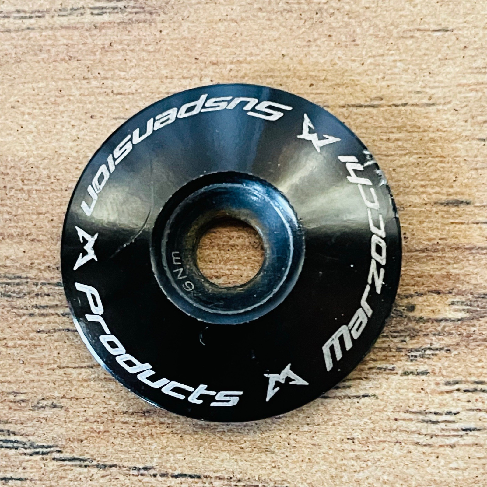 Marzocchi 1 1/8 Threadless Headset Top Cap Black Aluminum