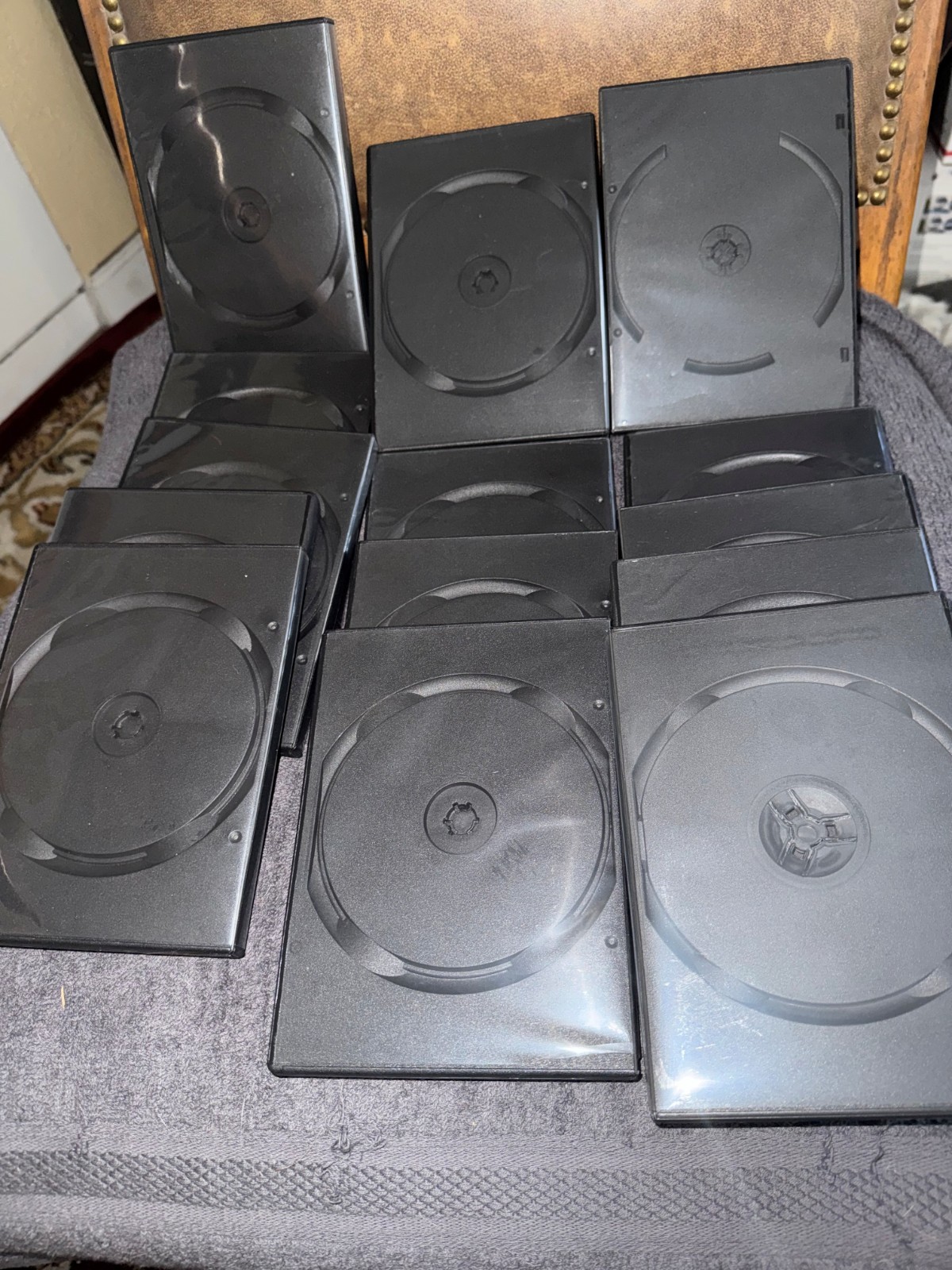 Black standard Single Replacement CD DVD Movie storage Cases Wholesale lot label