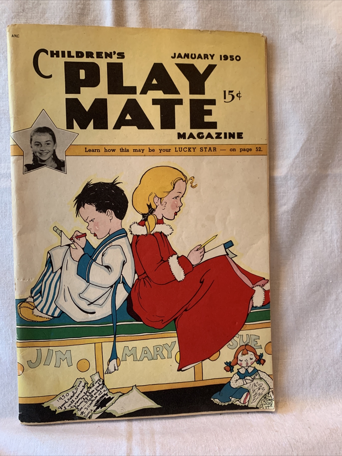 Vintage Original Children’s PLAY MATE Magazine January 1950