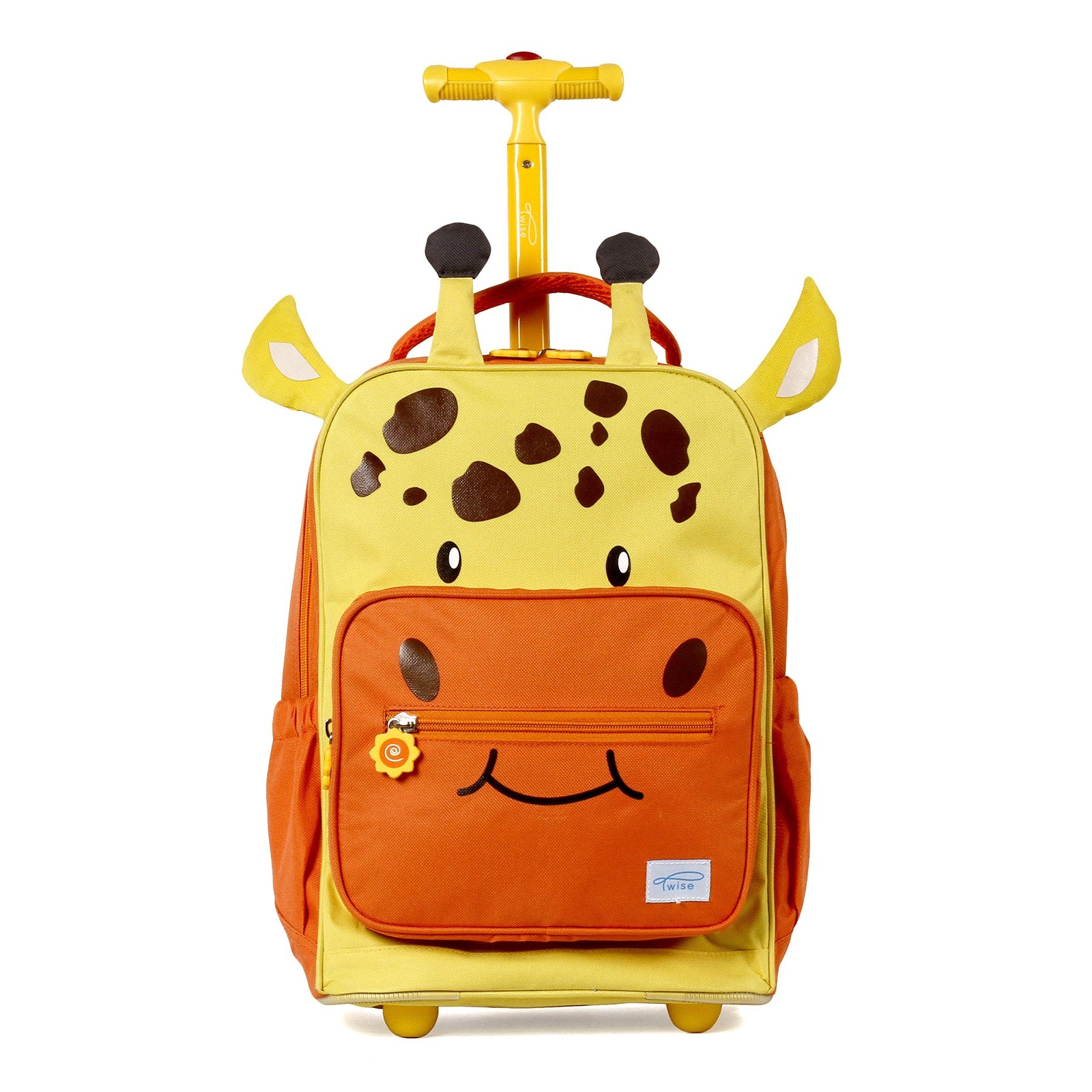 TWISE SIDE-KICK SCHOOL, TRAVEL ROLLING BACKPACK FOR KIDS AND TODDLERS Giraffe