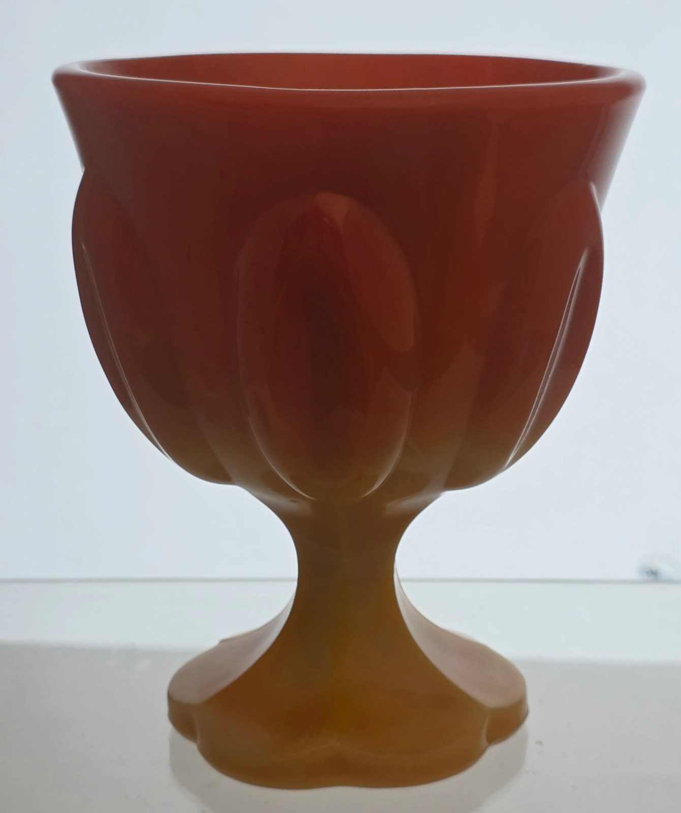 L.E Smith Glass compote bittersweet..