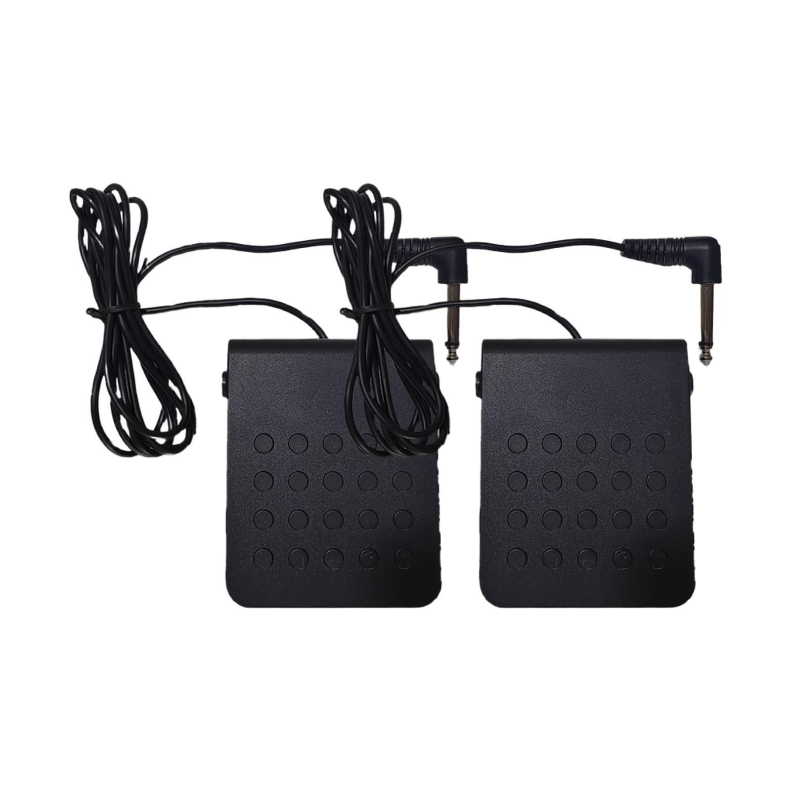 2 Pieces Electronic Drum Pedal Lightweight Portable Anti Slip Foot Pedal
