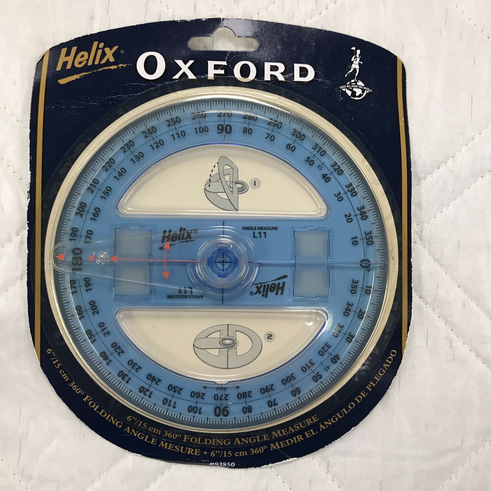 Helix Oxford 6" 360 degree folding angle measure