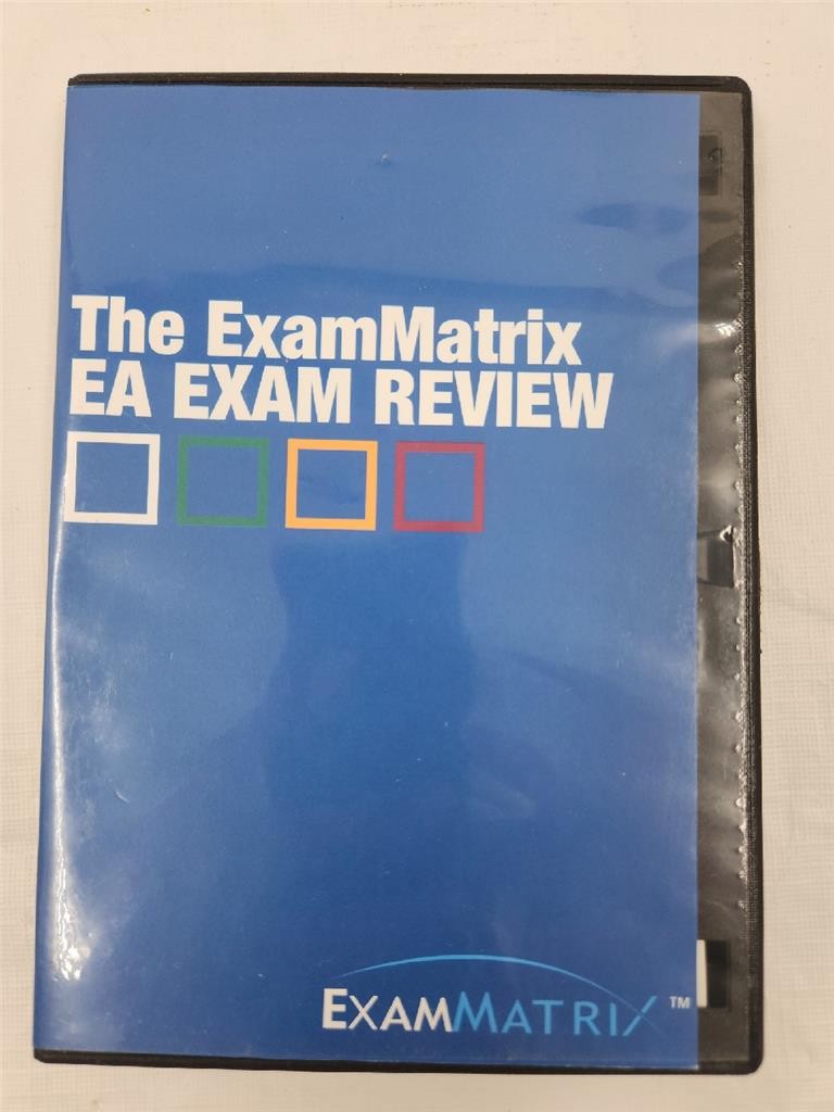 The Exam Matrix  EA Exam Review CPA Software CD-ROM w/ Installation Key