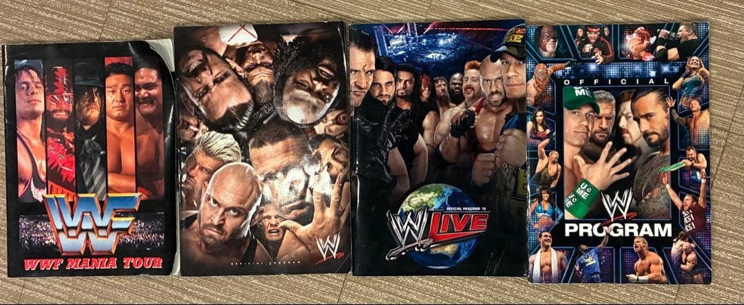 Four WWE pamphlets