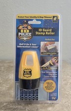 ID Police Identity Protection Roller Stamp by BulbHead Help Stop ID Theft NEW