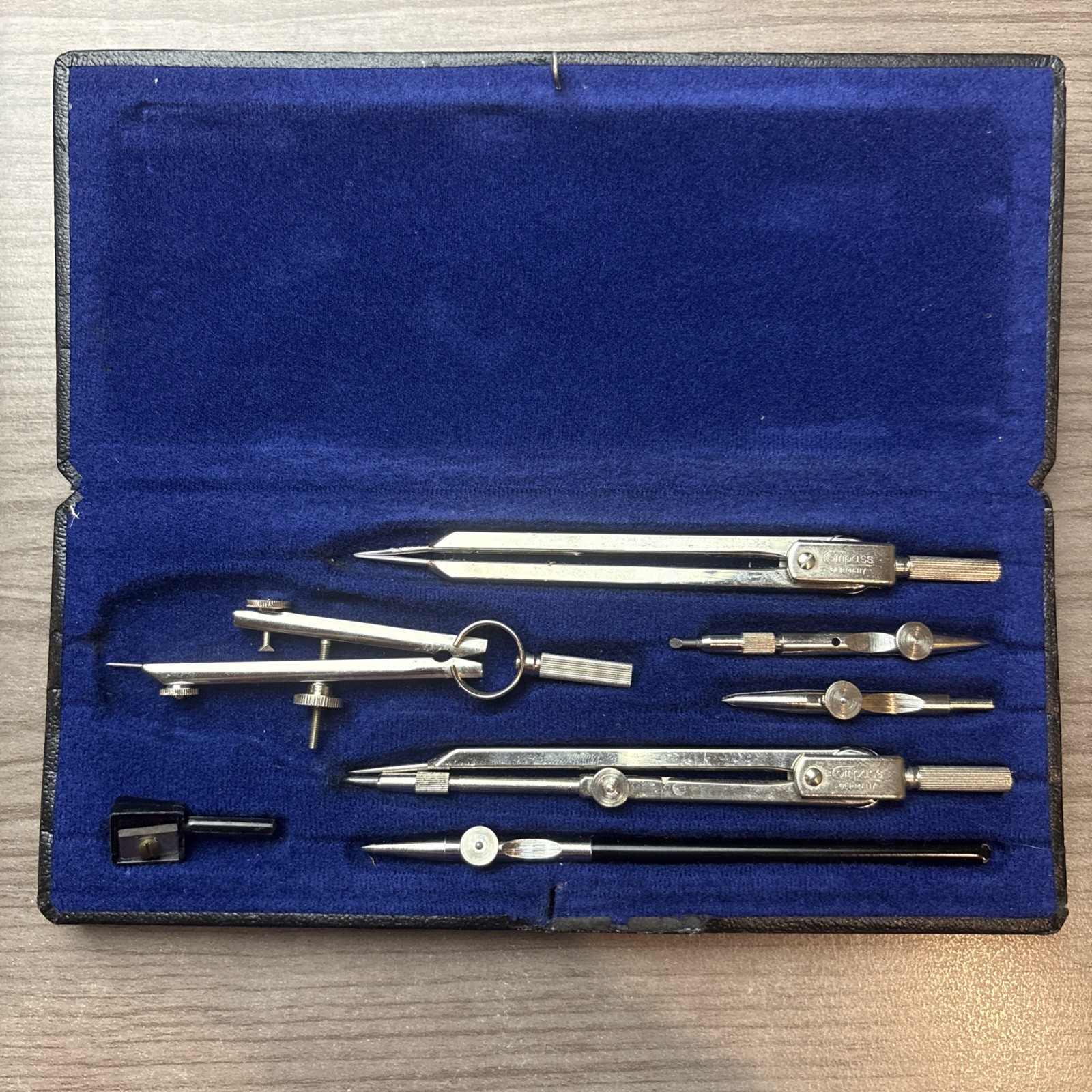 Vintage Compass Precision Instruments Made In Germany with Case #617