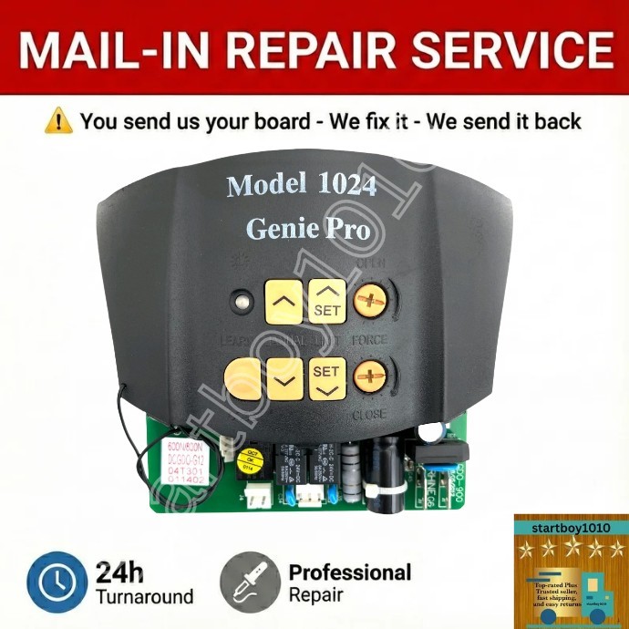 MAIL-IN REPAIR Genie ReliaG 600 800 Board 1024 2024 37028E 39537R.S 39537R.S