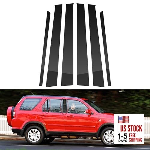  6 Pcs Compatible withHonda CR-V 2002-2006 Door Window Trim Anti 2002-2006 CRV