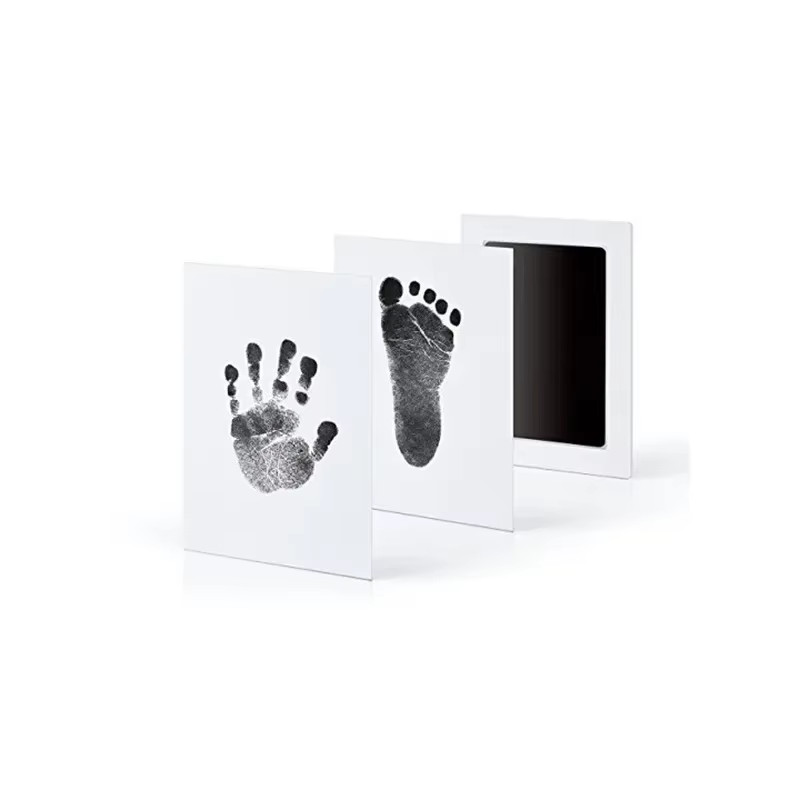 Baby Handprint Footprints Ink Pads for Pet Safe Non-Toxic No-Touch Skin Inkless 