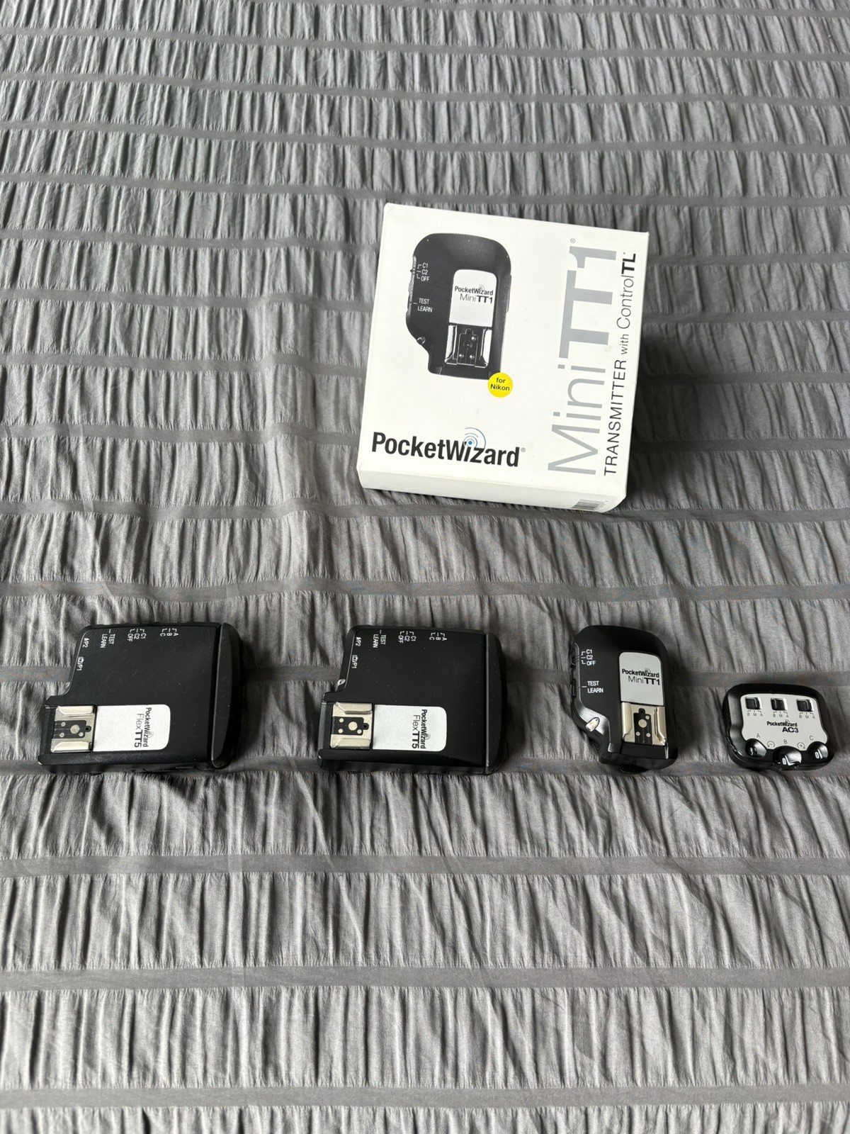 Pocket Wizard Flex TT5 for Nikon Lot of 3 w/ 1x Pocket Wizard AC3 