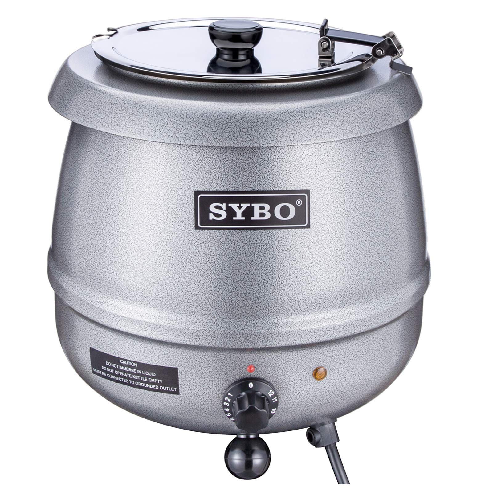 SB-6000-2G Commercial Grade Soup Kettle with Hinged Lid and Detachable Stainl...