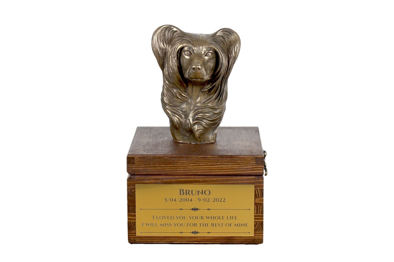 Chinese Crested Dog Brown Urn Art-Dog