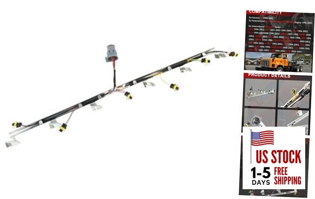 Fuel Injector Wiring Harness Compatible with International Navistar DT466 