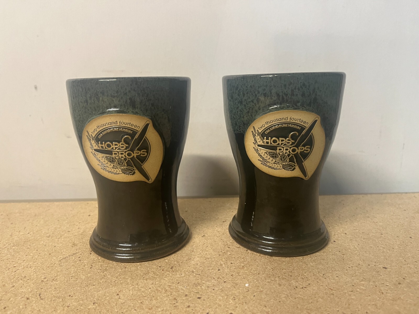 Sunset Hill 2014 Hops & Props Craft Beer Festival Drinking Cup Mug Set Of 2