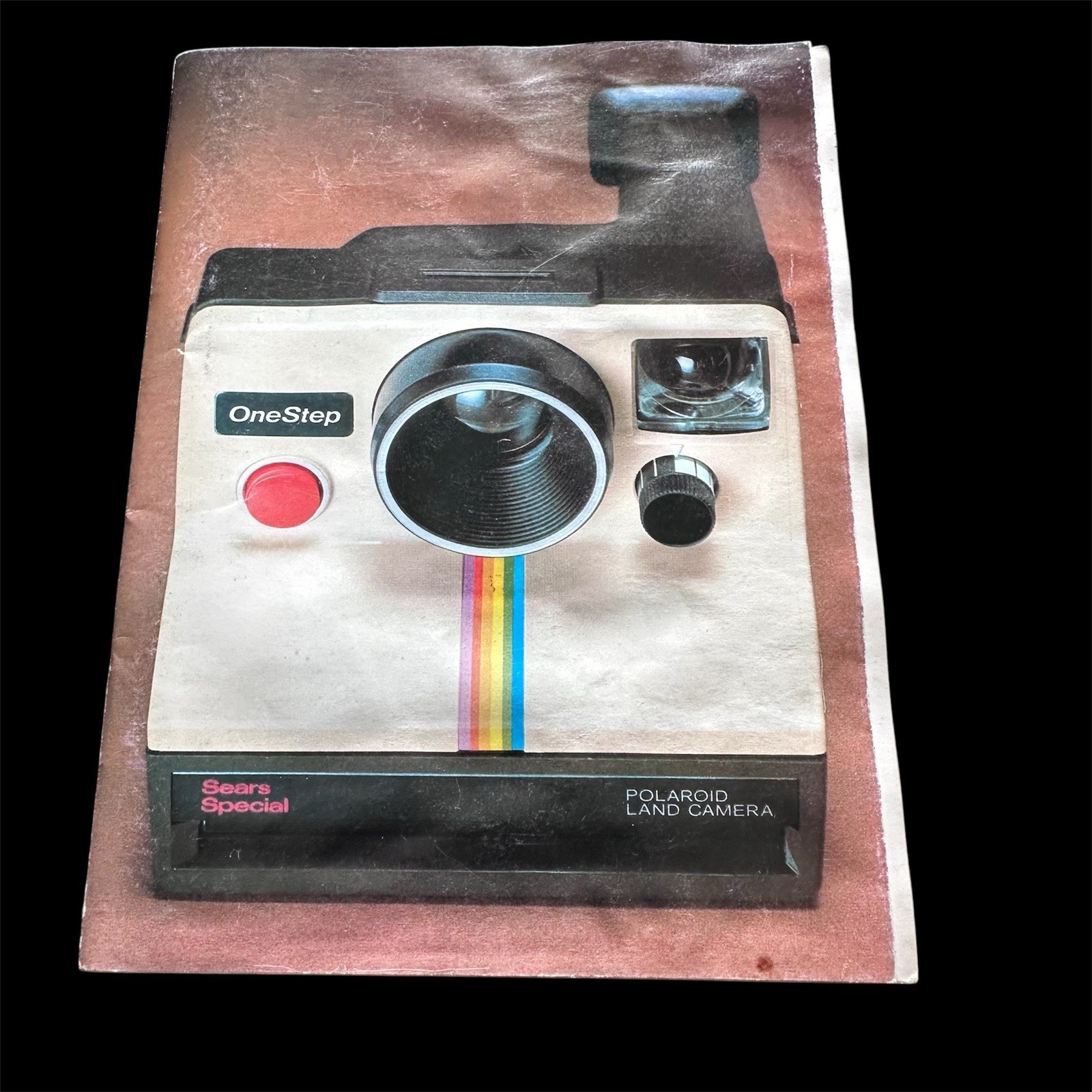 Polaroid One Step Camera 1977 Vintage SEARS Owner Manual Original Printed In USA