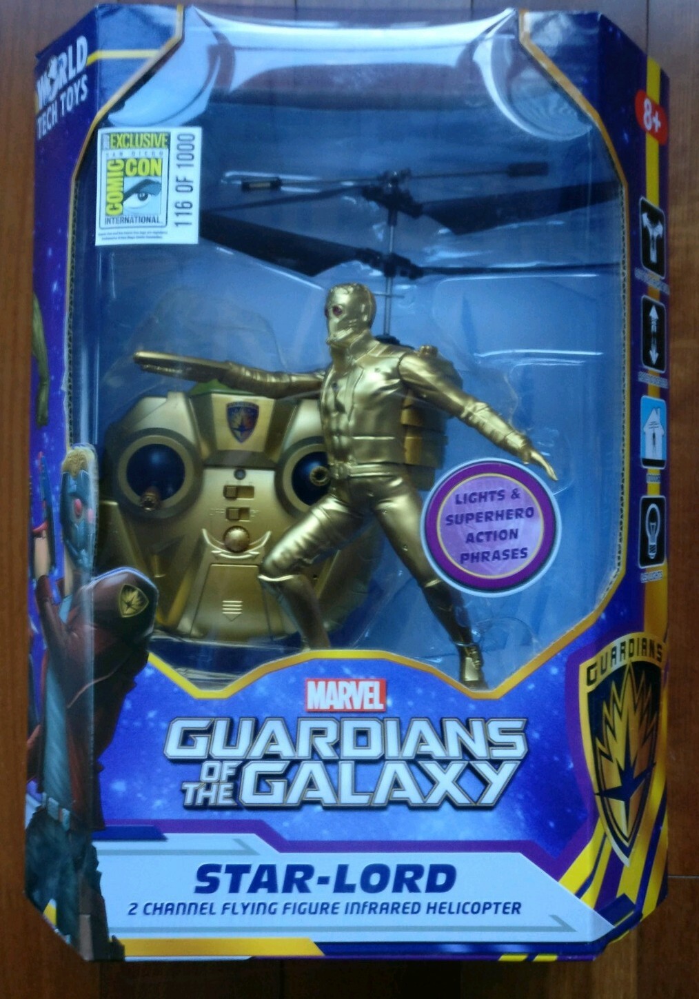 Marvel Guardian of the Galaxy Star Lord Drone Figure Helicopter Avengers SDCC