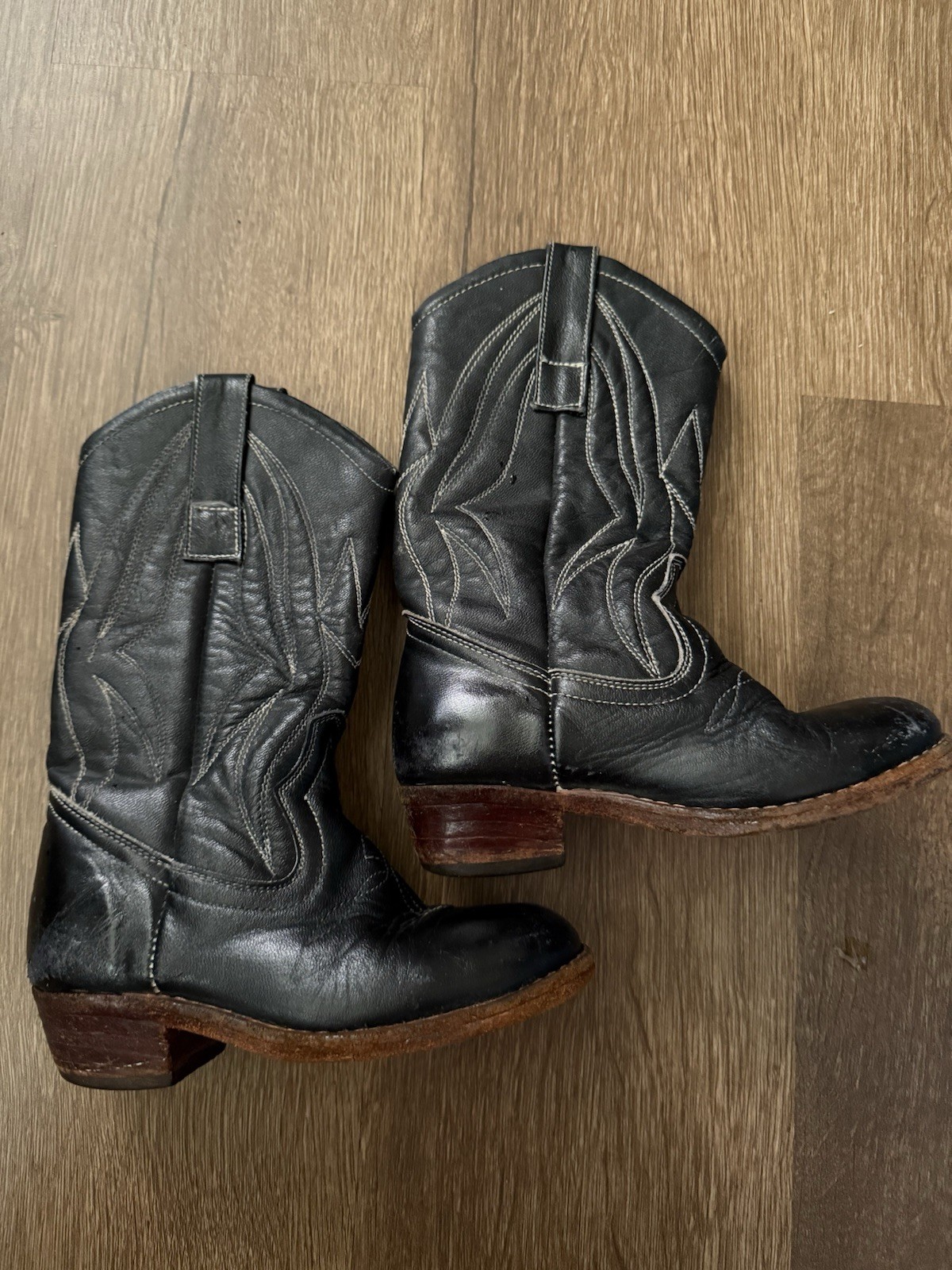 Leather Black Little Kid’s Boots