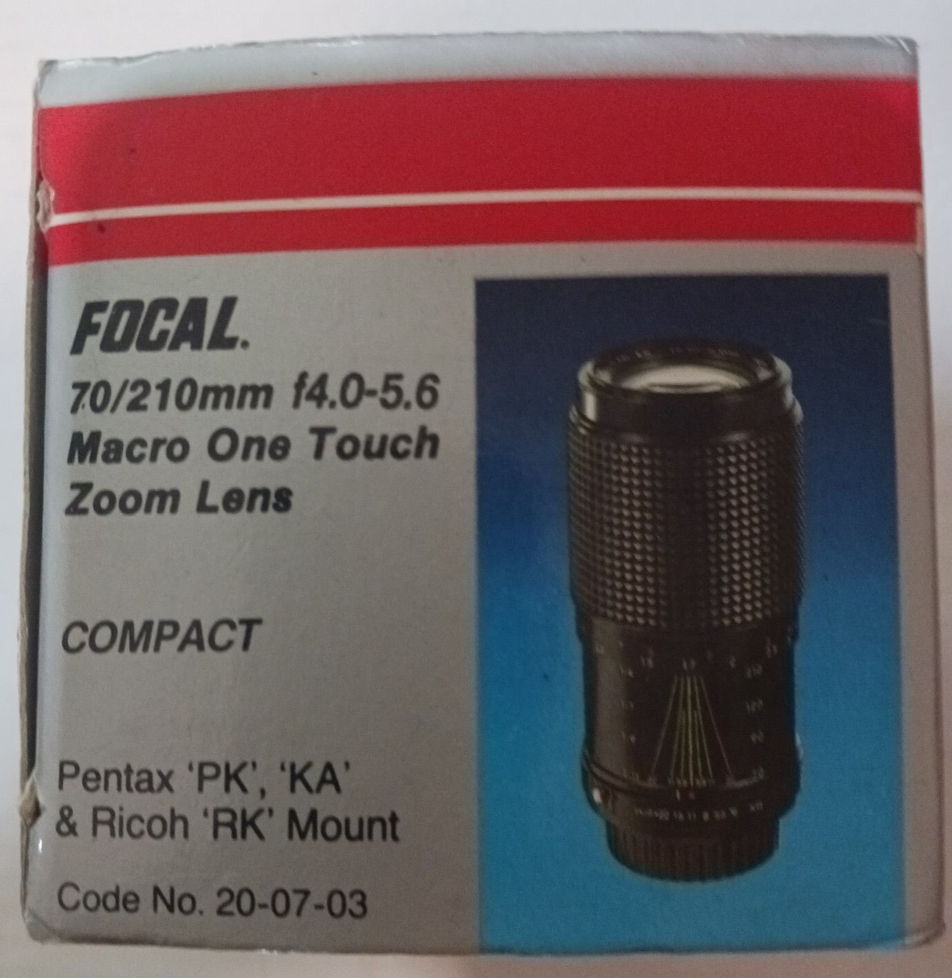 Focal 70/210mm f4.0-5.6 Macro One Touch Zoom Lens Compact