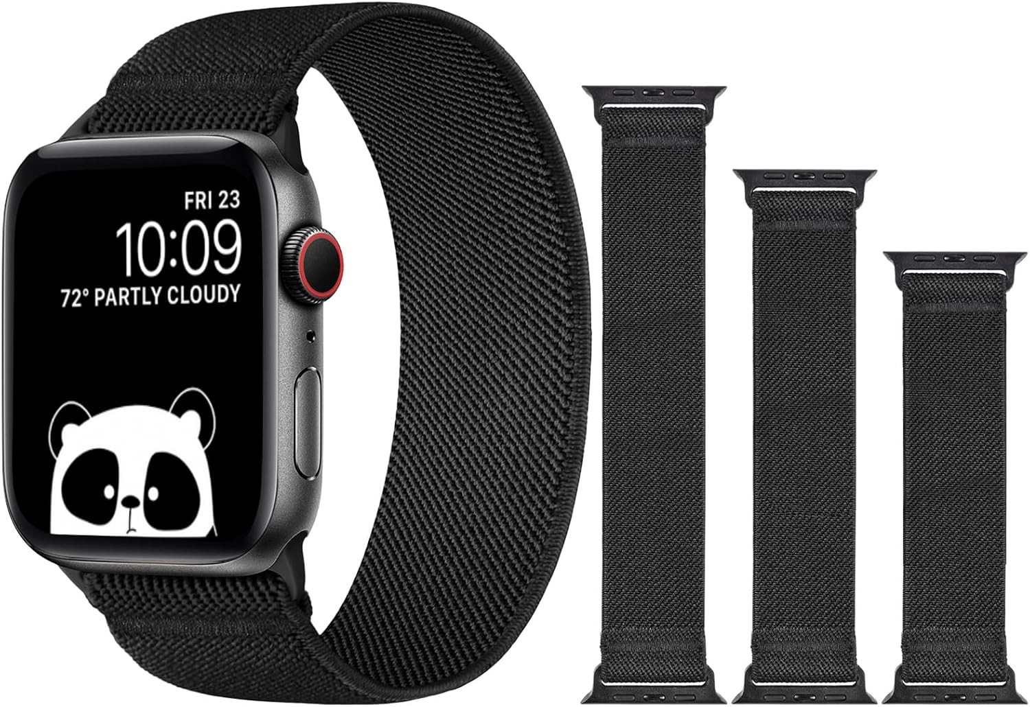 Stretchy Nylon Strap Compatible with Apple Watch Series 9/8/7 38/40/41mm