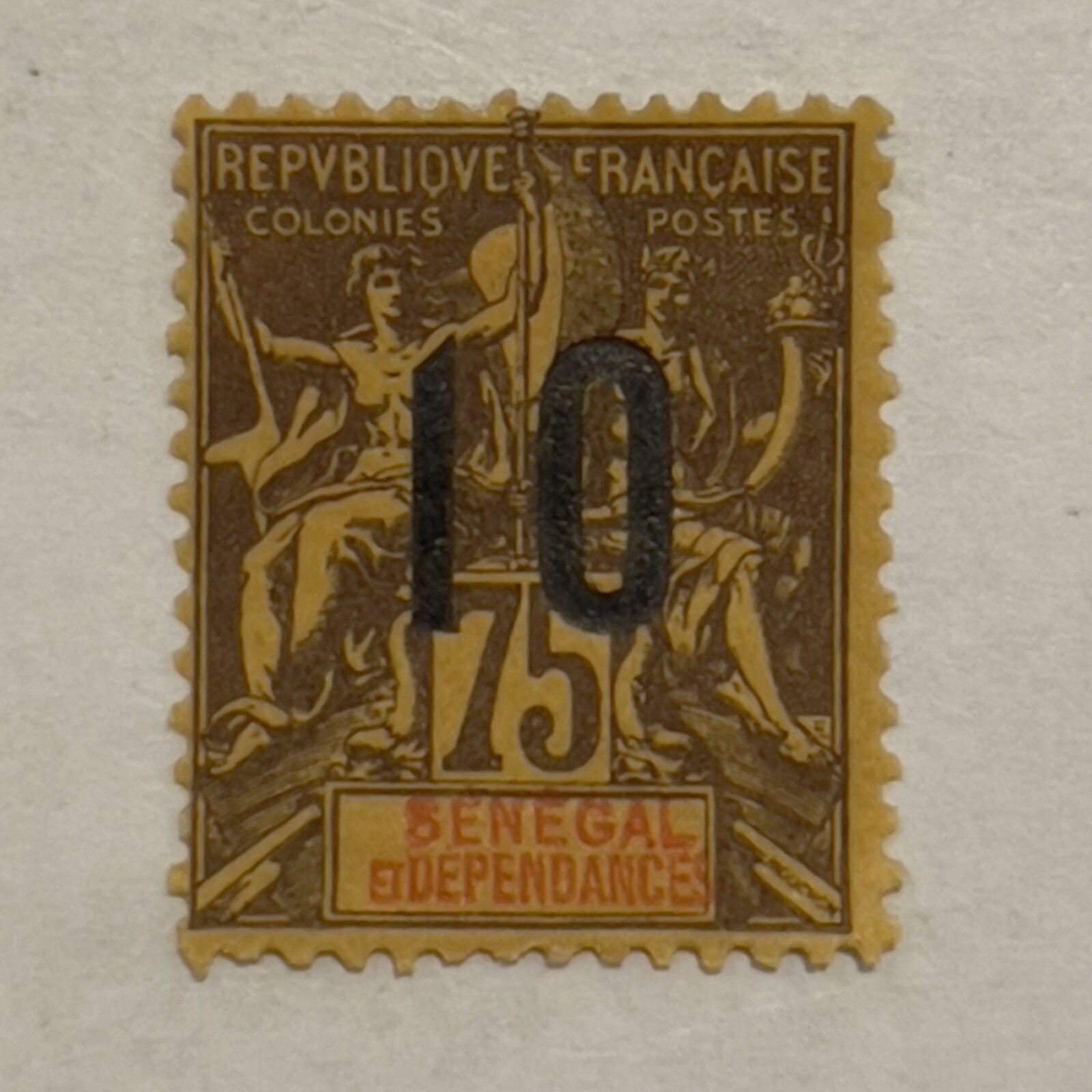 1912 SENEGAL FRENCH COLONY STAMP #78 UNUSED ORIGINAL GUM