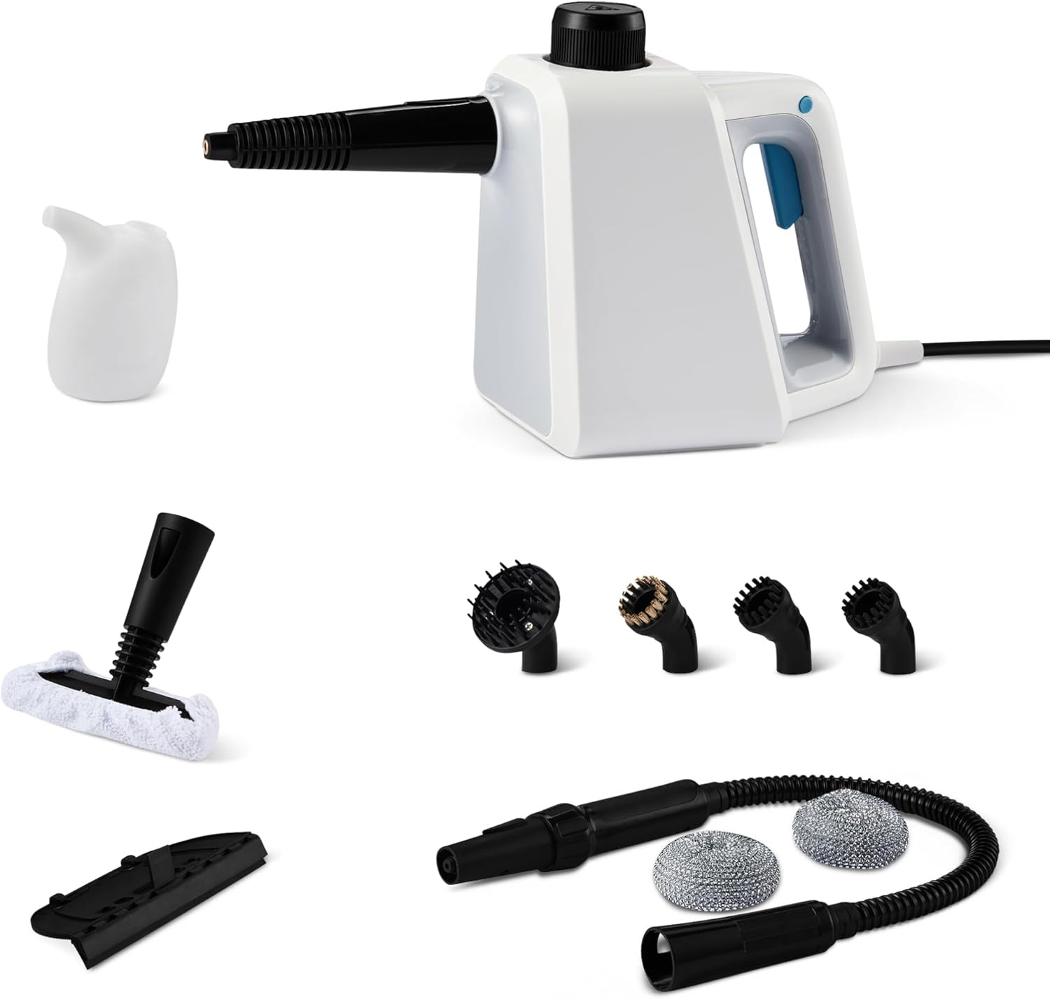 Handheld Steam Cleaner for Home with 9 Accessories, Powerful 1000W Steam Shot, 8