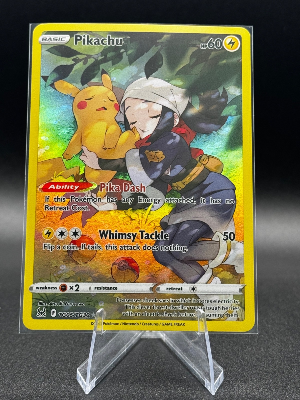 Pikachu TG05/TG30 Swsh11: Lost Origin Trainer Gallery Holo Pokemon TCG