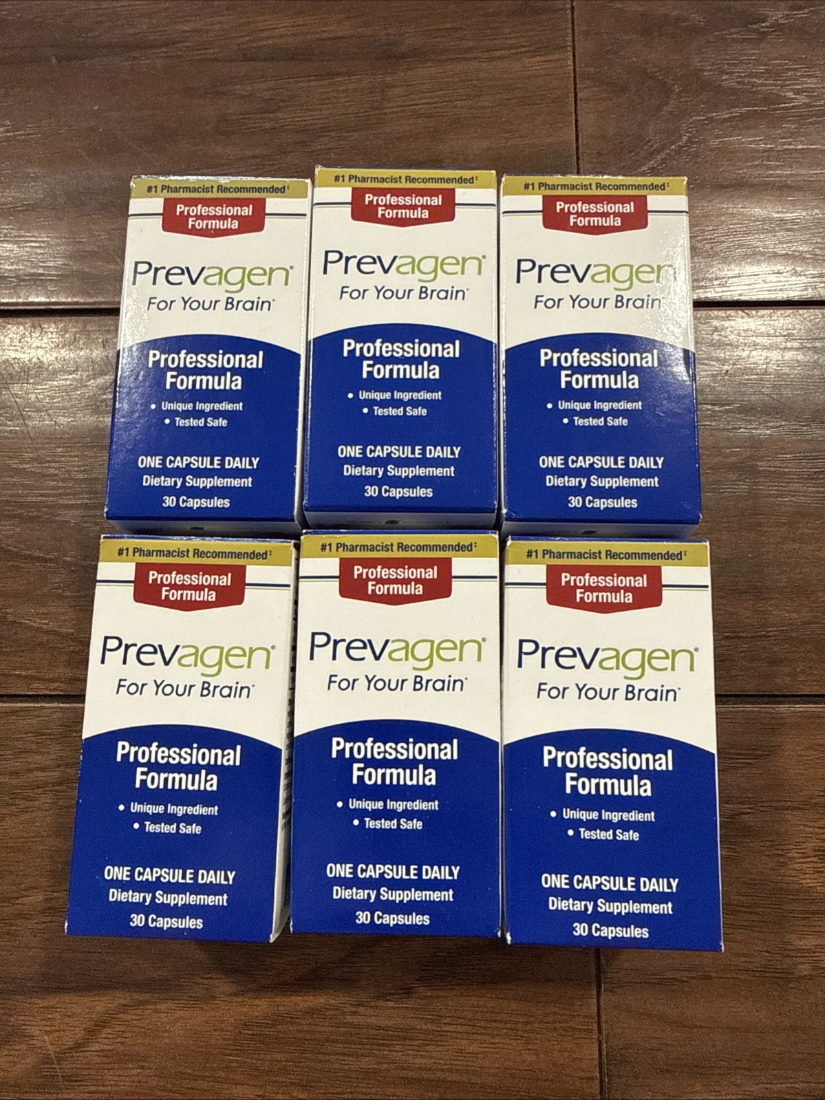 6X Prevagen Professional Strength Formula Supplement 40mg 30 Capsules Each - NEW