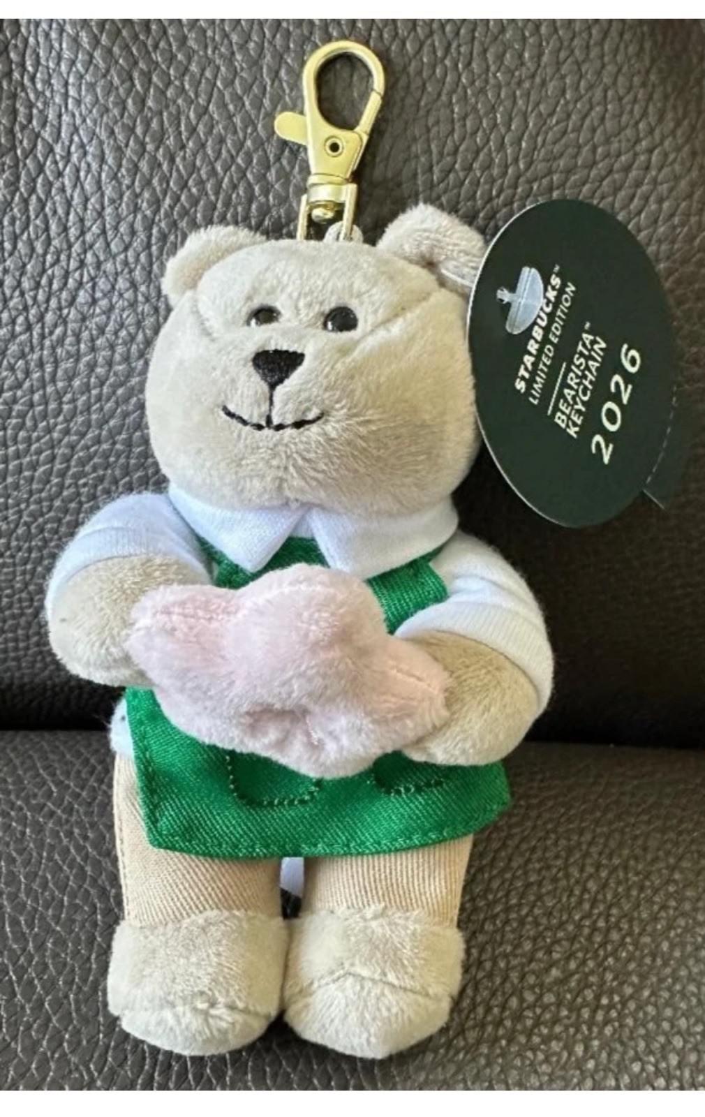 STARBUCKS BEARISTA KEYCHAIN MARCH 2026 PLUSH BEAR LIMITED EDITION CHERRY BLOSSOM