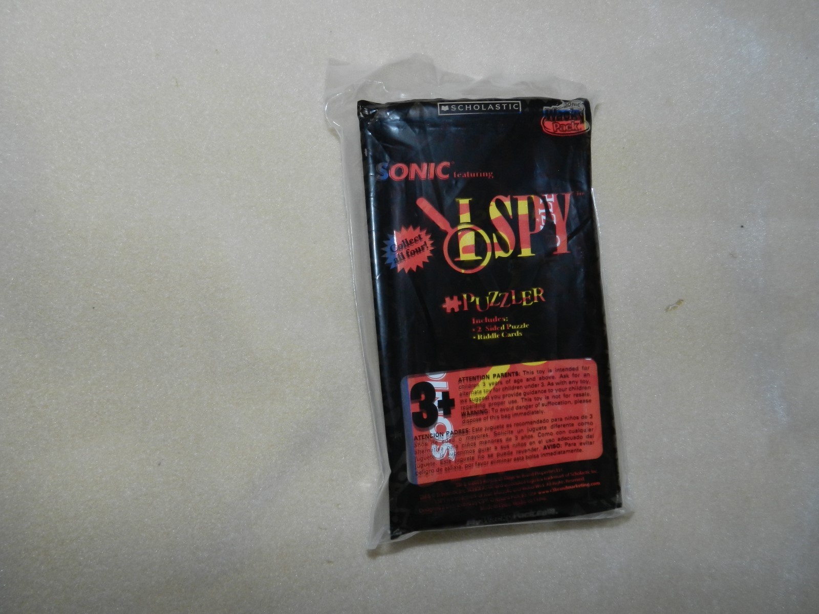 New Sonic I Spy Puzzler + Riddle Cards 2 sided puzzle