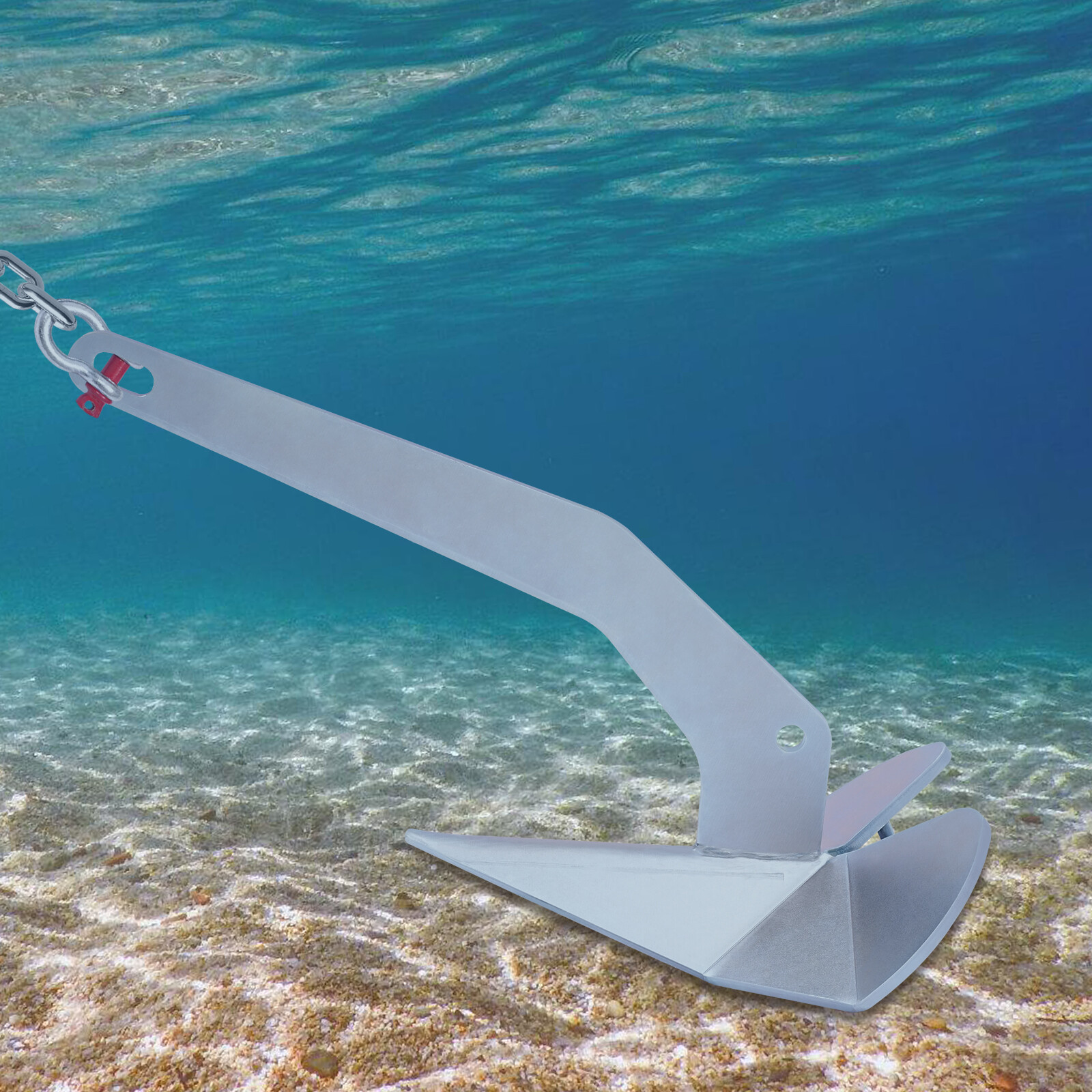 For 20-35ft Boats Triangular Plow Anchor Steel Anchor Galvanizing Boat Anchor