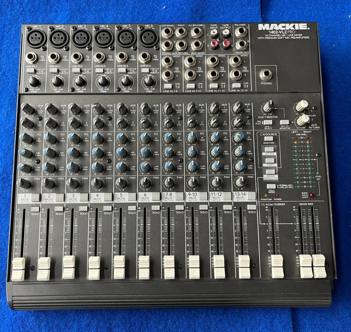 Mackie 1402-VLZPRO 14 Channel 2 aux Mixer Made in USA