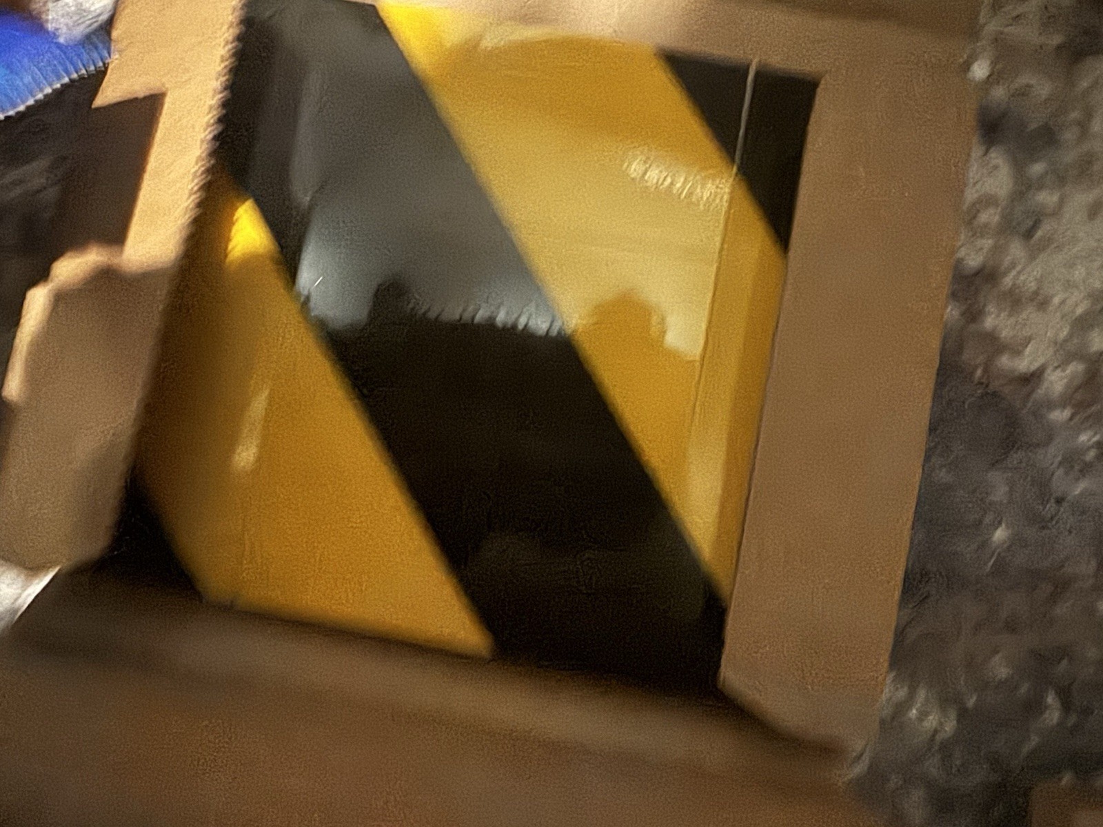 Mighty Line® Deluxe Safety Tape Angles - 6 x 6 x 2", Yellow/black