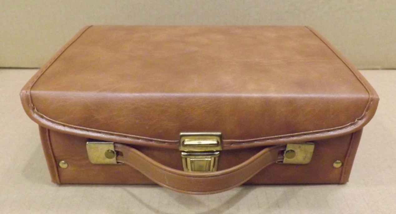 Vintage Cassette Tape Holder Latch Briefcase Carry Case Slots 12