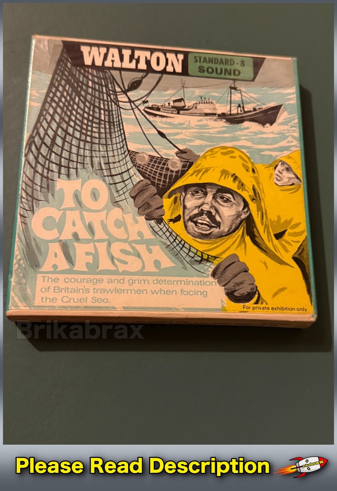 To Catch a Fish Walton Movie Catalog Standard 8 Sound 8mm Movie Circa Late 1960s