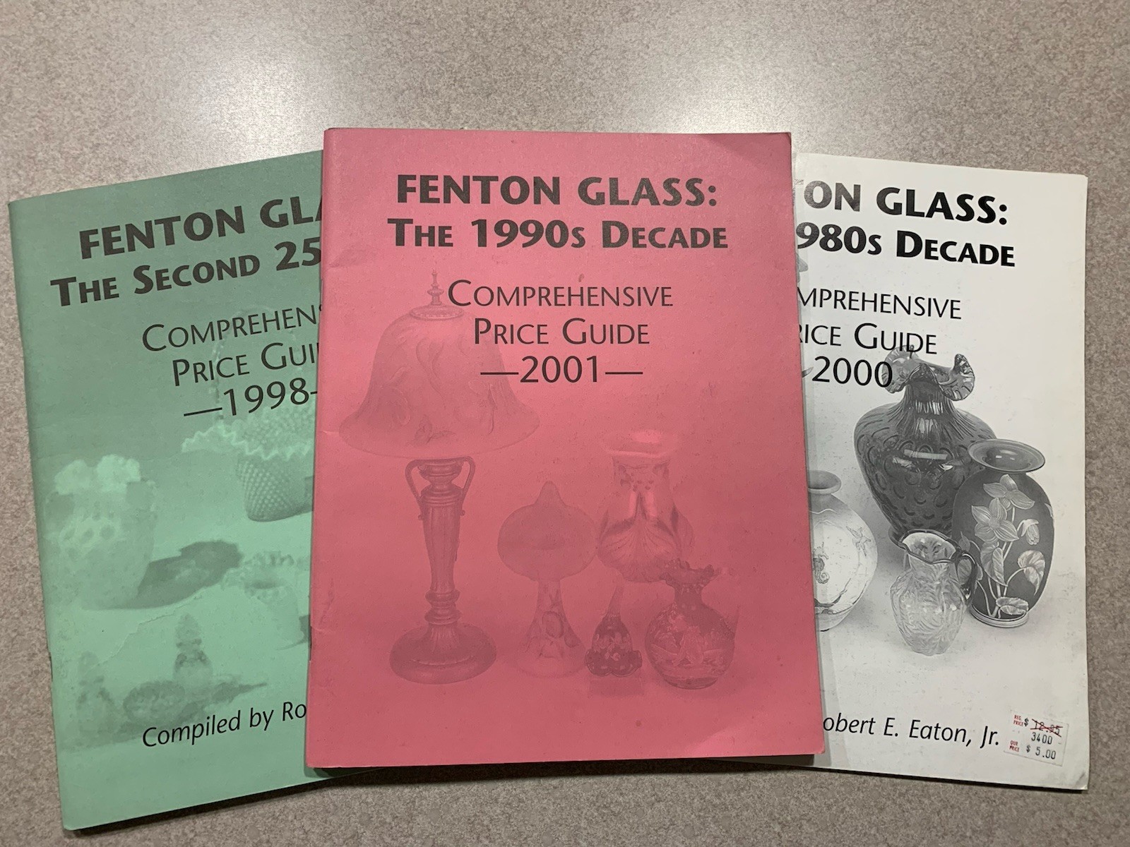 3 Fenton Comprehensive Price Guide Books The Second 25 Years 1980s 1990s Decade