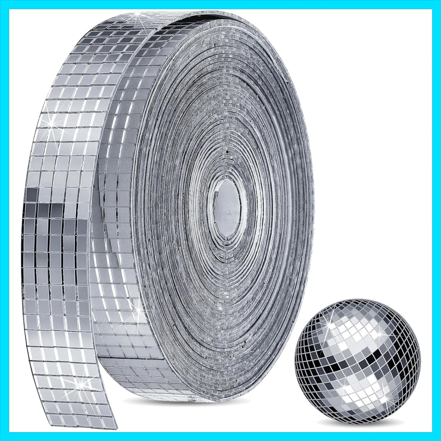 16000pcs Disco Ball Mirror Tiles Self Adhesive for Crafts 5 x 5 mm Small Disc...