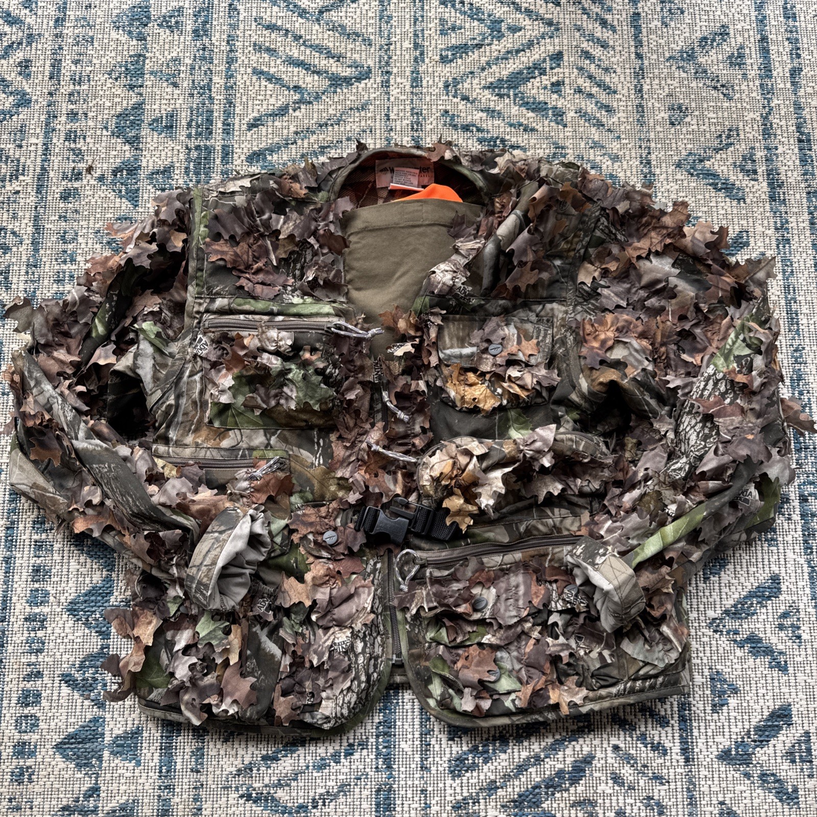 Whitewater Apparel RealTree Pro Series  MENS XL Camo Leafy Ghillie Jacket