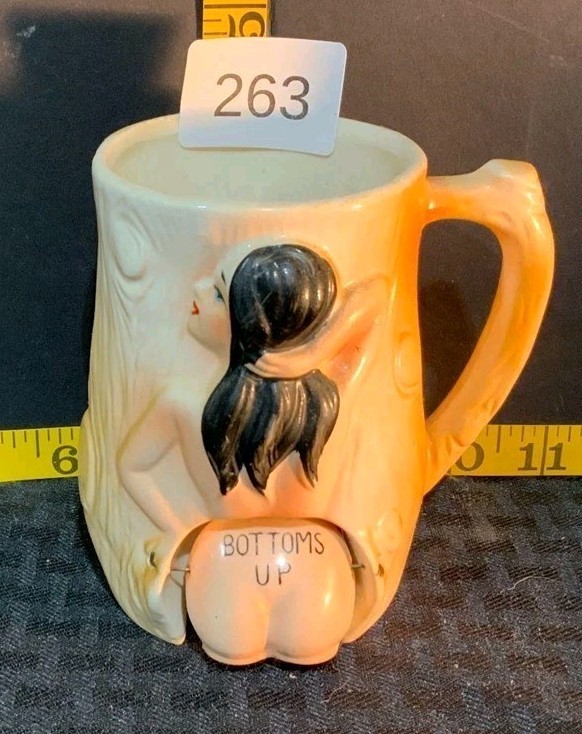 Bottoms Up Naughty Nude Coffee Cup, Bum Moves, Japan, Woman Bottom BD