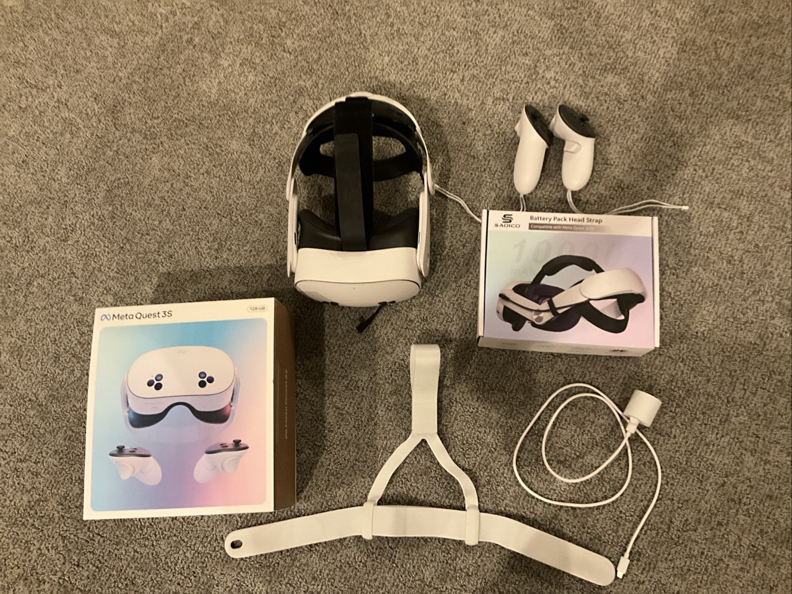 meta quest 3s 128gb Excellent Condition + Battery Strap