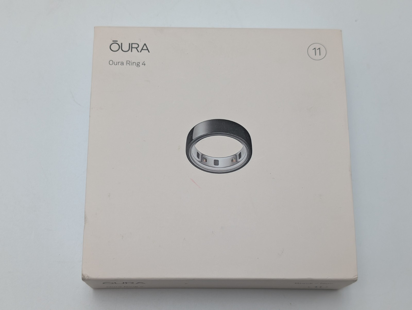 Oura Ring 4 - Smart Activity Tracker - Size 11 - Black / Noir - Authentic** NEW